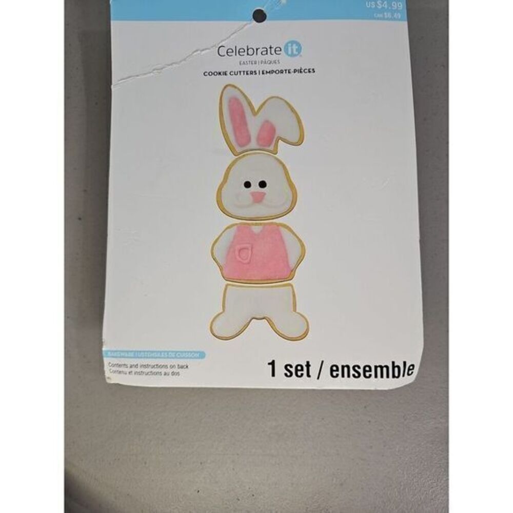 Celebrate it Easter Bunny Build Cookie‎ Cutter 1 Set - Build a Bunny
